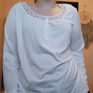 Draper's & Damon's Long sleeve white shirt 2XL